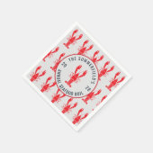 Crawfish Boil Summer Hummer Seafood Party Paper Serviette (Ecke)