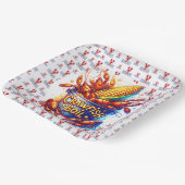 CRAWFISH BOIL THEMA PAPPTELLER (Gewinkelt)