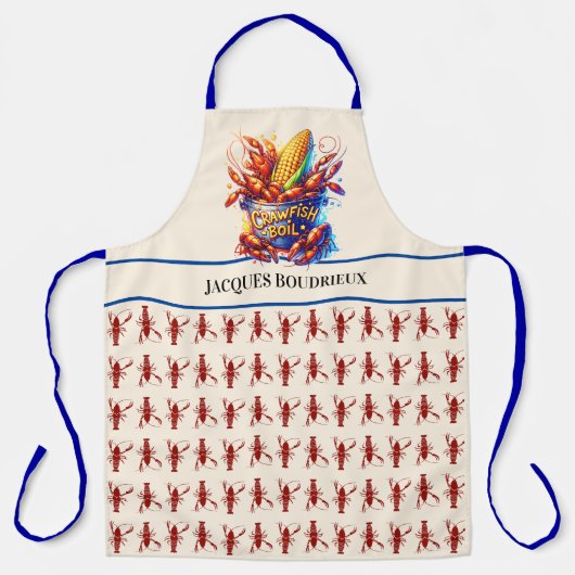 CRAWFISH BOIL THEMA SCHÜRZE (Vorderseite)