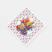 CRAWFISH BOIL THEMA SERVIETTE (Ecke)