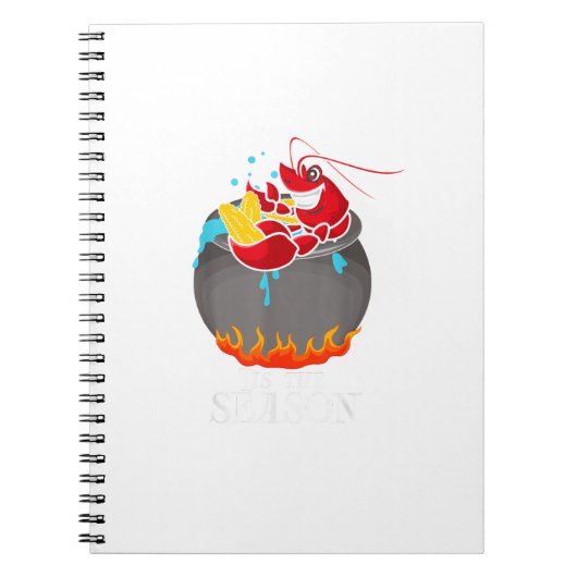 Crawfish Boil Tis The Season Crawdaddy Crayfish Fu Notizblock (Vorderseite)