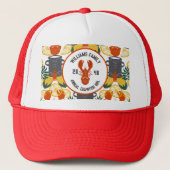 Crawfish Boil Trucker Hat - Cajun Seafood Party Truckerkappe (Vorderseite)