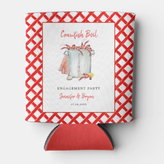 Crawfish Boil Verlobung / Polterabend Party Dosenkühler (Vorderseite)