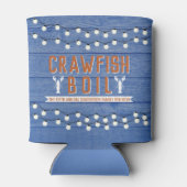 Crawfish Boil Wiedersehen Meeresfrüchte Party Blau Dosenkühler (Rückseite)