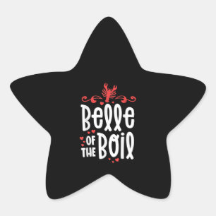 Crawfish Boil Women Belle of Boil Sourn Cajun Stern-Aufkleber