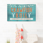 Crawfish Booking Special Event Blue Engagement Par Banner (Insitu)