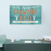 Crawfish Booking Special Event Blue Engagement Par Banner (Messeveranstaltung)