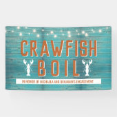Crawfish Booking Special Event Blue Engagement Par Banner (Horizontal)