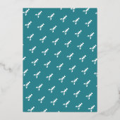 Crawfish Booking Special Event Blue Engagement Par Folieneinladung (Rückseite)