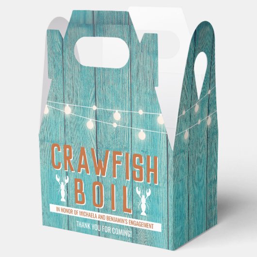 Crawfish Booking Special Event Blue Engagement Par Geschenkschachtel (Geöffnet)