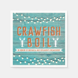 Crawfish Booking Special Event Blue Engagement Par Serviette