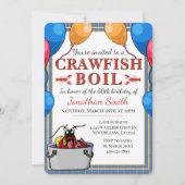 Crawfish Booking Special Event Geburtstag Einladung (Vorderseite)