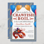 Crawfish Booking Special Event Geburtstag Einladung (Vorne/Hinten)