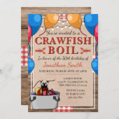 Crawfish Booking Special Event Geburtstag Einladung (Vorne/Hinten)