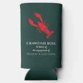 Crawfish Boom Sommer Engagement Party Selters Dosenkühler (Rückseite)