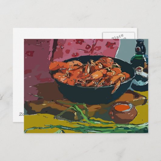 Crawfish Bowl Postkarte (Vorne/Hinten)