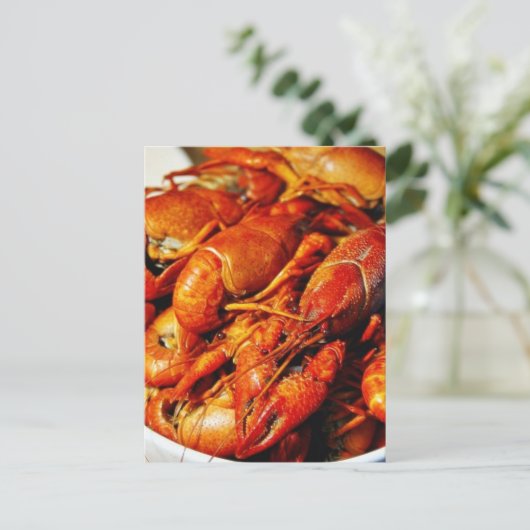Crawfish Claws Postkarte (Stehend Vorderseite)