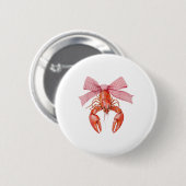 Crawfish Coquette Bow Crawfish Boil Lobster Cajun Button (Vorne & Hinten)