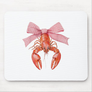 Crawfish Coquette Bow Crawfish Boil Lobster Cajun Mousepad