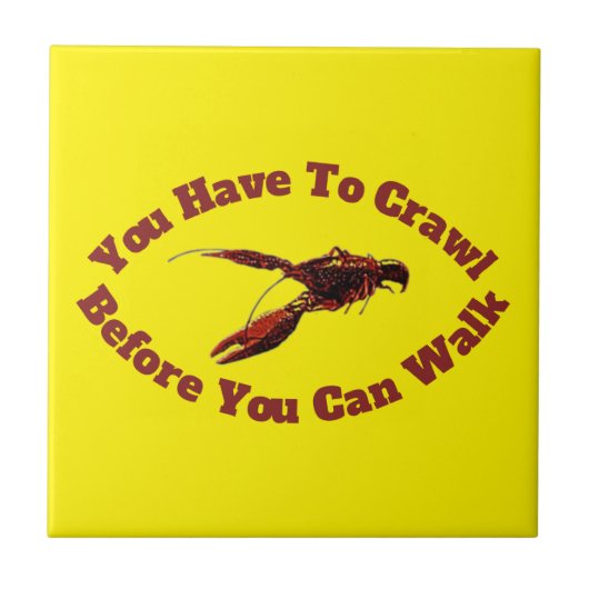 Crawfish Crawl vor dem Design Fliese (Vorderseite)