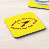 Crawfish Crawl vor dem Design Getränkeuntersetzer (Linke Seite)