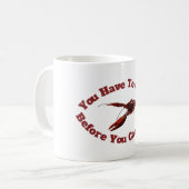 Crawfish Crawl vor dem Design Kaffeetasse (Vorderseite Links)