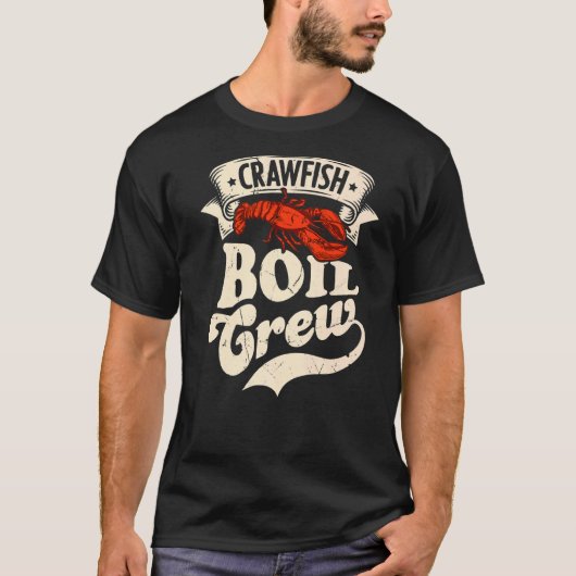 Crawfish Crew Crayfish Meeresfrüchte Party T-Shirt (Vorderseite)