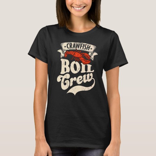 Crawfish Crew Crayfish Meeresfrüchte Party T-Shirt (Vorderseite)
