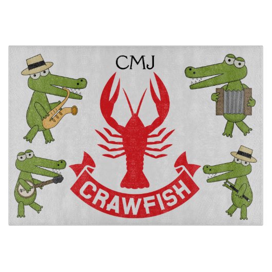 Crawfish Cutting Board Schneidebrett (Vorderseite)