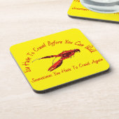 Crawfish Design Getränkeuntersetzer (Linke Seite)