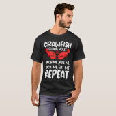 Crawfish Eating Rules Cajun Seafood Crawdad Mudbug T-Shirt (Vorne ganz)