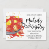 Crawfish Einladung zum Geburtstag (Vorderseite)