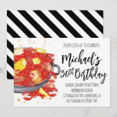 Crawfish Einladung zum Geburtstag (Vorne/Hinten)