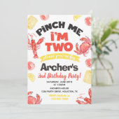 Crawfish Einladung zum Geburtstag | 2. Geburtstag (Stehend Vorderseite)