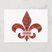 Crawfish Fleu de Lis Postkarte (Vorderseite)