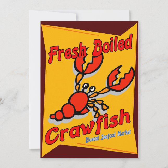 Crawfish, frisch gekocht (Vorderseite)