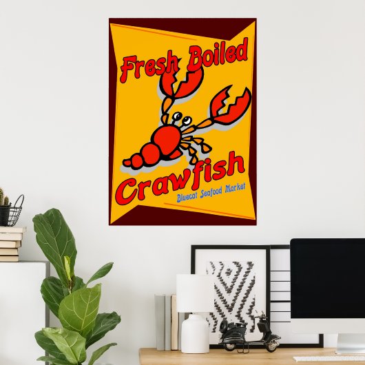 Crawfish, frisch gekocht poster (Heimbüro)