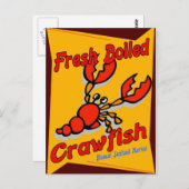 Crawfish, frisch gekocht postkarte (Vorne/Hinten)