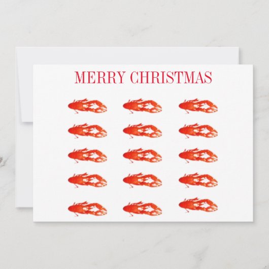 Crawfish Frohe Weihnachten (Vorderseite)