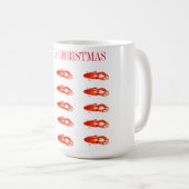Crawfish Frohe Weihnachten Kaffeetasse (VorderseiteRechts)