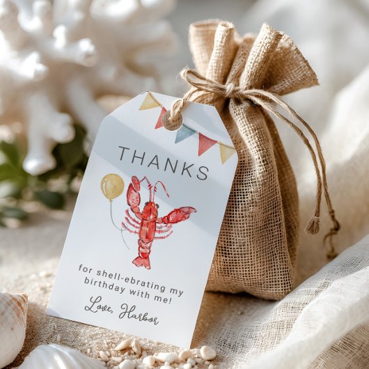 Crawfish-Geburtstagsfeier Geschenkanhänger