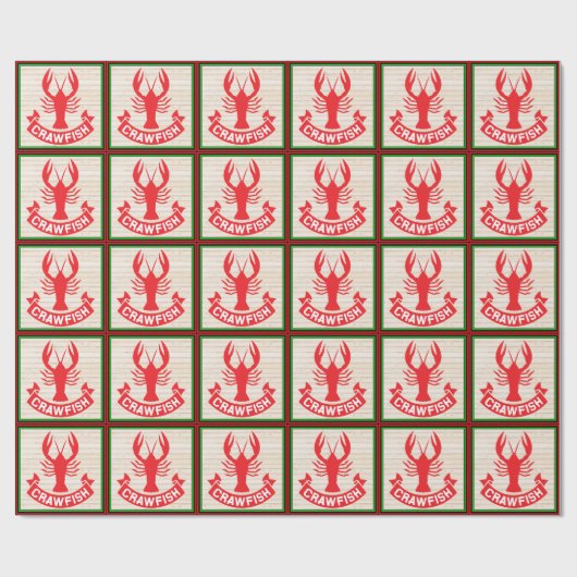 CRAWFISH Gift Wrap ... : ) Geschenkpapier (Flach)