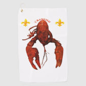 Crawfish Golfhandtuch (Vorderseite)