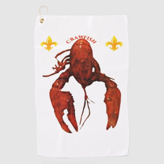 Crawfish Golfhandtuch (Vorderseite)