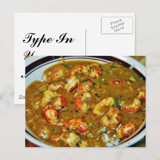 Crawfish Gumbo Postkarte (Vorne/Hinten)