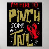 Crawfish Here To Nch Tail Lobster Crayfish Men Wom Poster (Vorne)