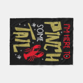 Crawfish hier zum Nch Schwanz Hummer Krebs Männer Fleecedecke (Vorderseite (Horizontal))