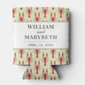 Crawfish Hochzeit Dosenkühler (Rückseite)