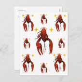 Crawfish Holiday Postkarte (Vorne/Hinten)