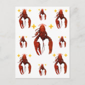 Crawfish Holiday Postkarte (Vorderseite)
